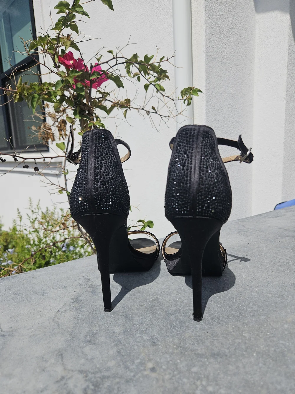 Badgley Mischka Black Women's High Heel Sandals with Ankle Strap